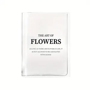 1pc Modern Rectangular Acrylic Book Vase with Clear Vertical Sides & Open Top - Elegant Decorative Flower Vase for Home Decor, Table Centerpiece, Unique Gift for Weddings, Birthdays, Housewarming - Durable & Easy-Clean Design, Compatible with Single
