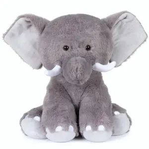 Mini Elephant SnugglePal | 2.5lbs, 12" Tall | Heatable & Coolable | Mini Elephant Weighted Stuffed Animal