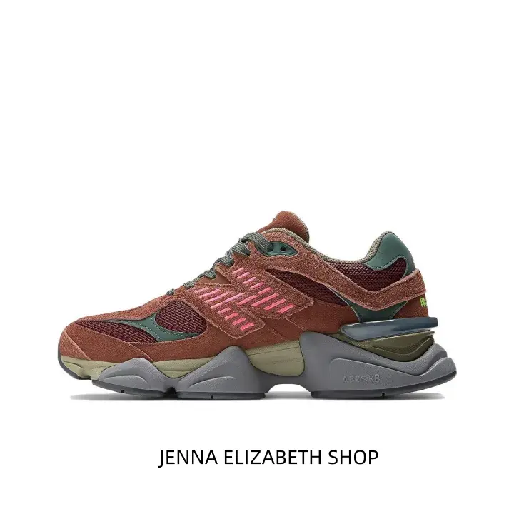 Modern Fragmented Design Chunky Casual Trainers Soft Suede Breathable Mesh Upper Thick Contoured Midsole Suitable For Commute And Outdoor Activities