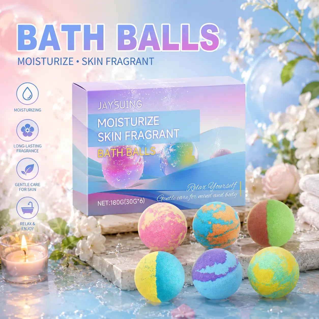BubblBubble Bath Bombs Gift Set,Natural Handmade Bathbombs,Moisturizing Relaxing Shower Bombs,Organic Bath Bomb Kit Spa Gifts for Women,Men,Mom,Girls Boys and Birthday
