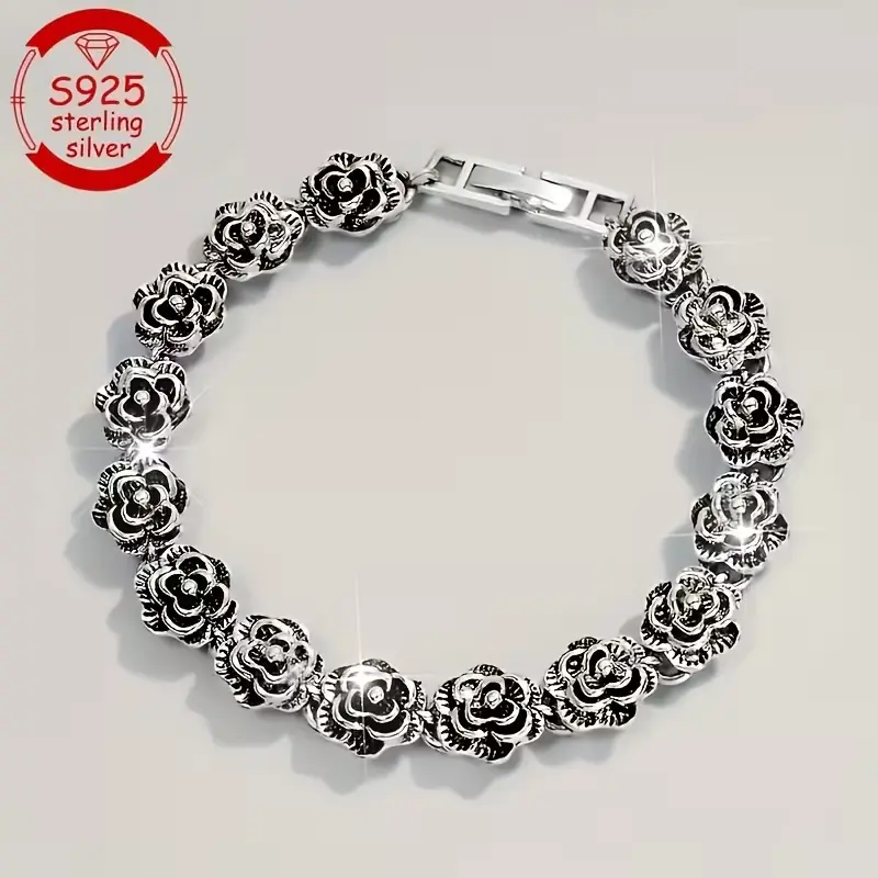 Ladies' Rose Bracelet – Perfect for birthdays, Valentine’s Day, Teacher’s Day, Christmas, New Year’s Day gifts, daily wear, vacations, parties & weddings. Minimalist elegant women’s jewelry.
