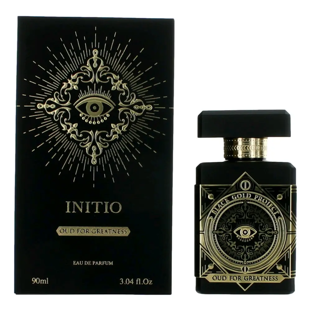 Initio Oud For Greatness Unisex EDP Spray - 3oz Bottle (3 to 3.9 fl oz), Lavender Scent with Patchouli, Spicy, Woody & Earthy Notes, Natural Force of Nature Aura, Majestic Appeal