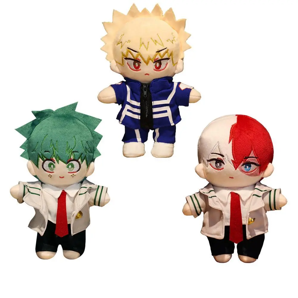 Anime MHA Hero Academia figure Izuku Midoriya Katsuki Bakugou Shouto Todoroki Plush Toy Soft Plush Doll home decora Child Gift