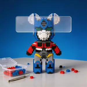 Bear building block sets – Bear Toys, Birthday Gift, Educational, Boy, Girl, Trend Decoration, Cool Gift, Brick, Family Bonding,Creative DIY Brick Toys, Valentine's Day