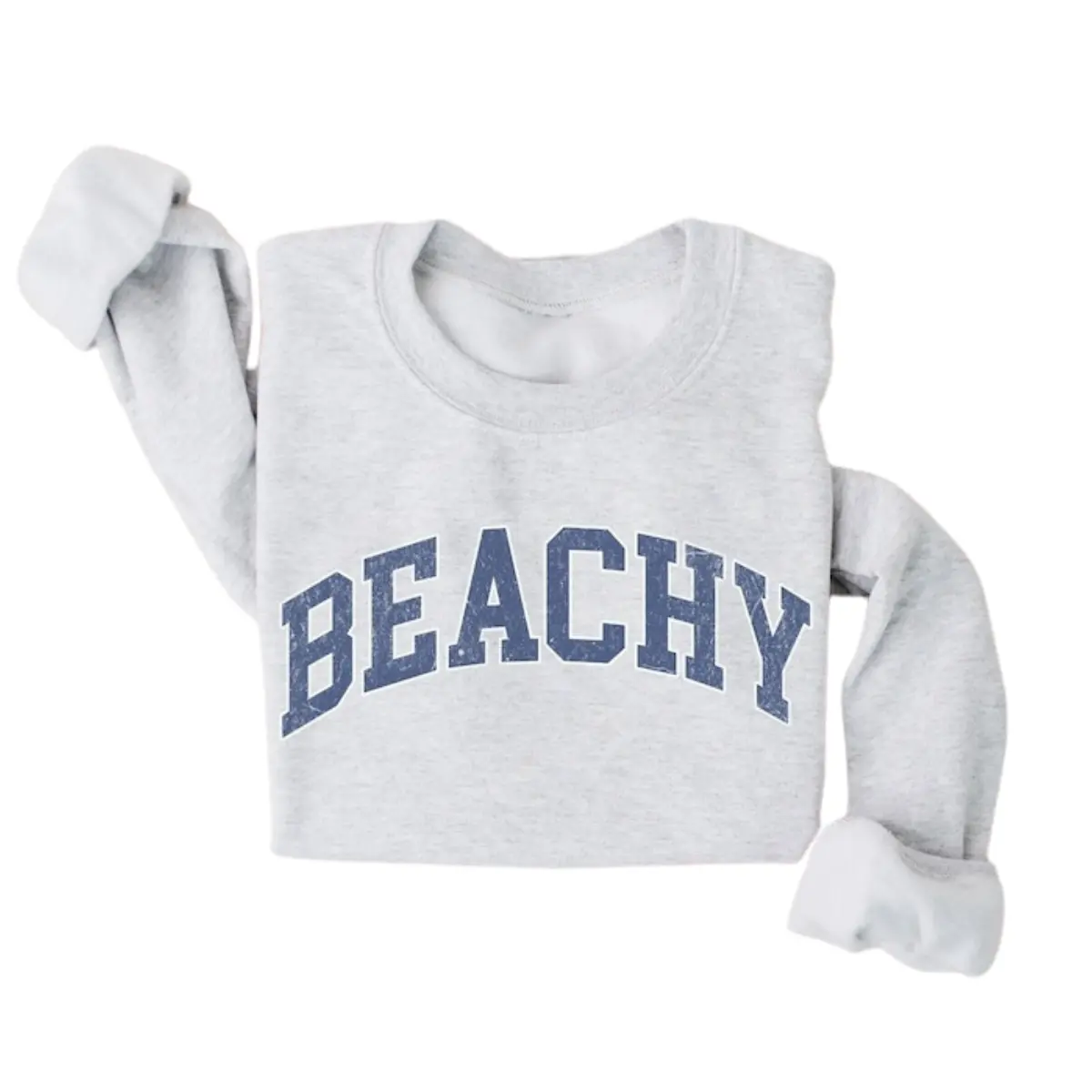 Beachy Sweatshirt, Beach Hoodie, Summer Sweatshirt, Gift for Beach Lover, Women's Sweatshirt, Beachy Vacation Shirt Crewneck Fabric