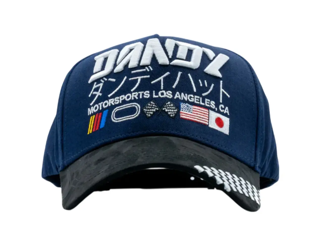 DANDY HATS DANDY RACING TOKYO BLUE SNAPBACK HAT ONLY! DANDANDY NAVY
