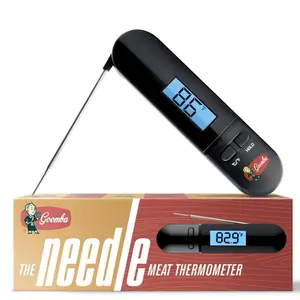 Goomba’s “The Needle” Premium Digital Meat Thermometer - Ultra Fast, IP67 Waterproof, Auto-Rotating Display, 1-Year Warranty, Food Thermometer
