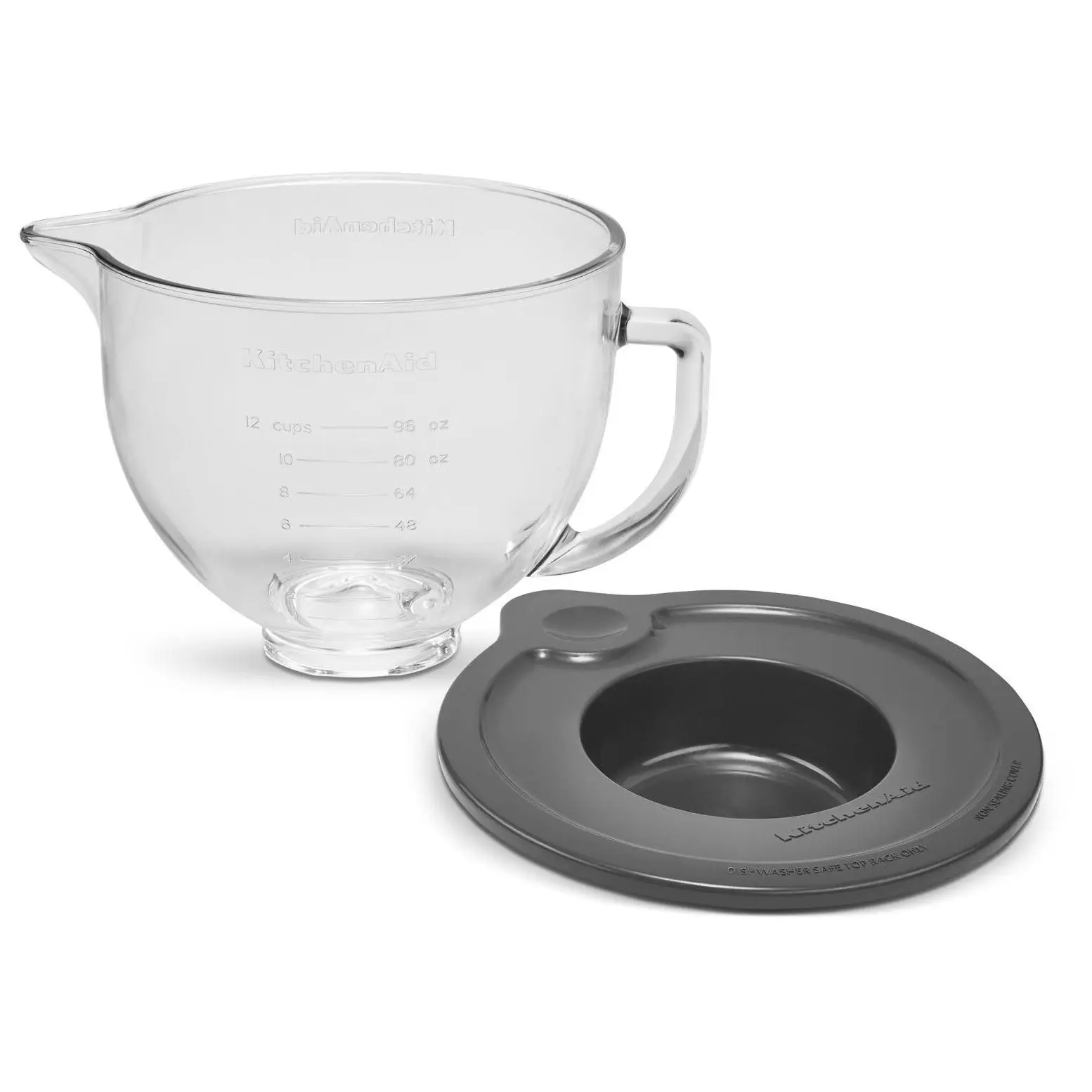 KitchenAid 5-Qt Clear Glass Bowl with Lid