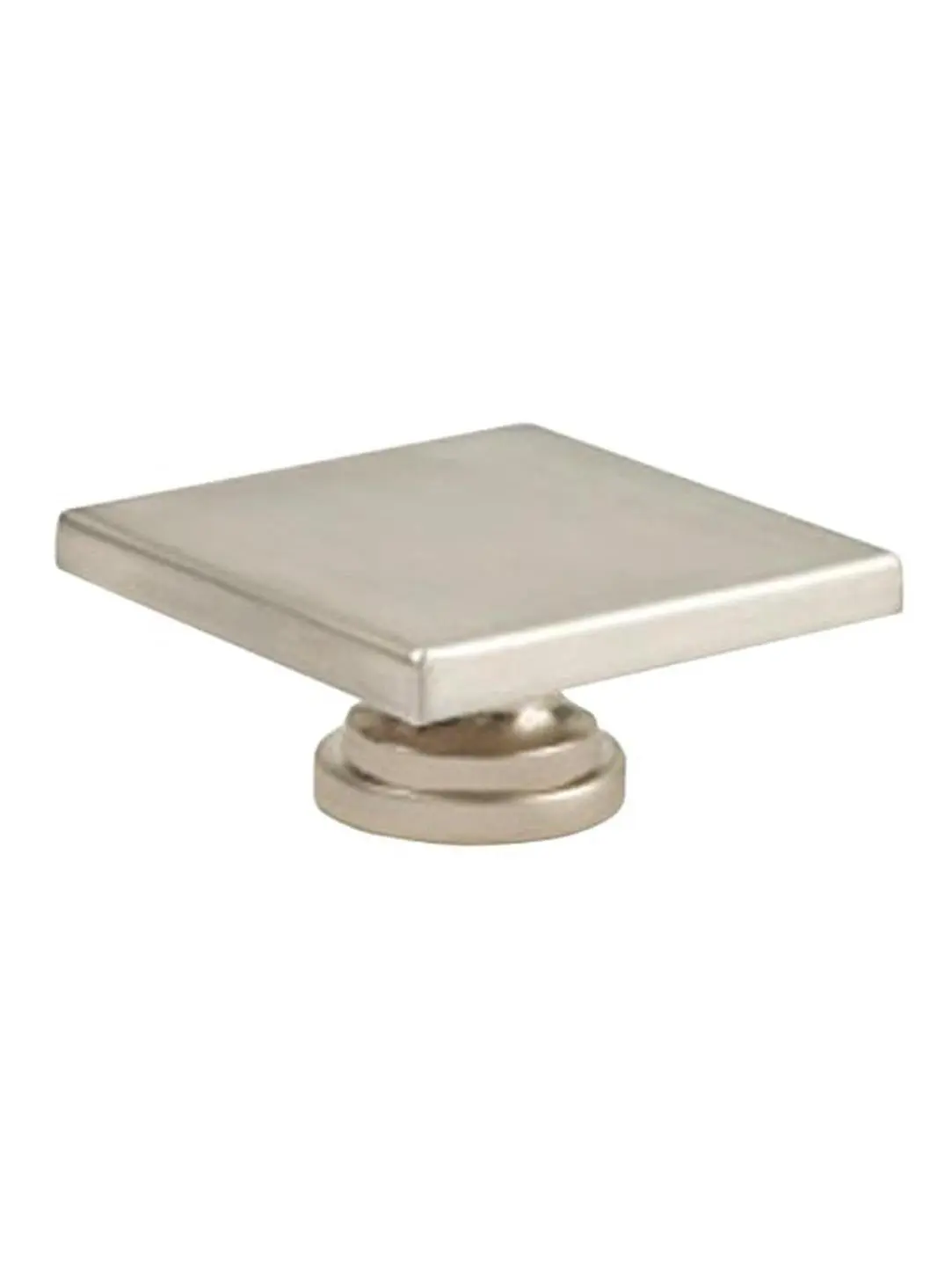 Topex P2050NMGS Contemporary Solid Zinc Alloy Metal Doorknobs - 1 3/4" Size, Large Square Cabinet Knob, Satin Nickel Finish, for Indoor/Outdoor Use, Outdoor/Indoor