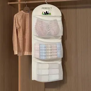 Multi-Layer Hanging Organizer Bag, Socks Underwear Panties Storage, Closet Door Hanger, Mesh Net Pouch, Home Organization Tool