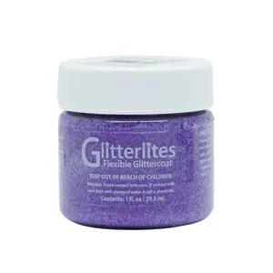 Angelus Glitterlites Paint - Princess Purple, Flexible Glitter Paint For Shoes And Craft Projects