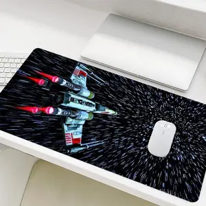 Star Wars Pattern Mouse Pad, Rectangle Gaming Mouse Pad, Non-Slip Mousepad, Office Desk Keyboard Mouse Mat for Home Office Game Room Desk