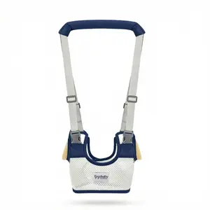 Baby Walking Harness — Handheld Walking Aid, Adjustable Toddler Walking Strap, Assists with Standing and Walking, Suitable for Babies Aged 9–24 Months (Dark Blue) Comfortable Support