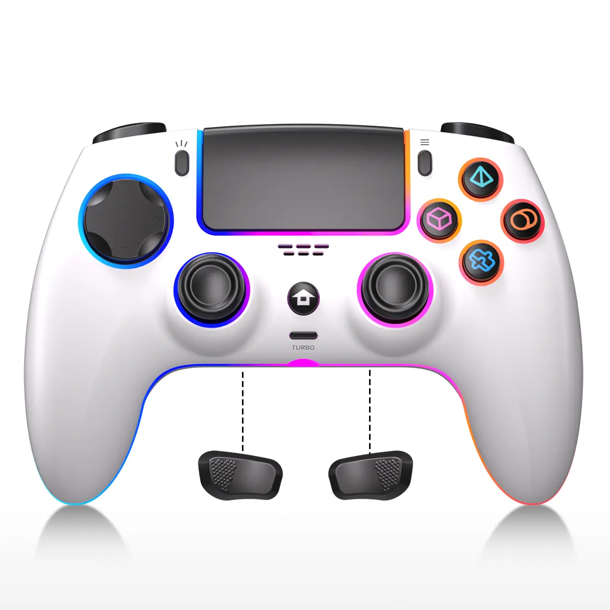 Anti-Stick Drift PS5 ProWireless Controller for PS5, PC, Mac, Steam Deck & Mobile - Bluetooth 5.0 Gamepad with Hall Effect Sticks, Touchpad, 6-Axis Gyro, Turbo,3.5mm Jack & Charging Cable,back to school,back to school haul