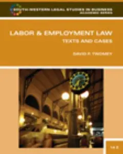 USED-Labor and Employment Law: Text & Cases by David Twomey (Hardcover)