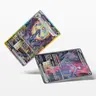Premium Embossed Holographic Small Chip Debit Credit Card Sticker No Residue Fade Resistant Thin Sticker Card Skin Vinyl Sticker Card
