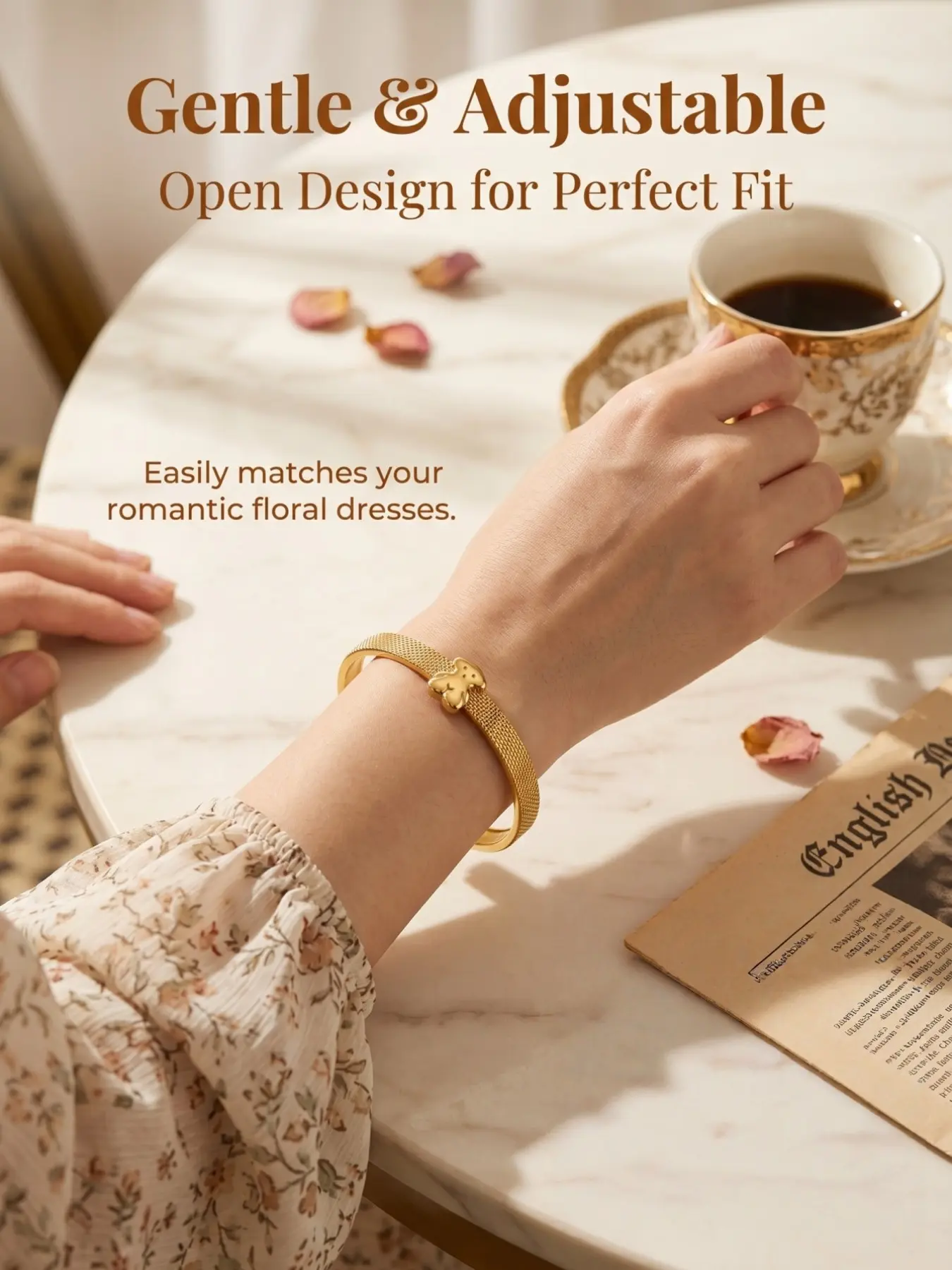 Cute Bear Design Open Bracelet for Women, Fun and Trendy Accessory for Dates, Perfect for Everyday Wear