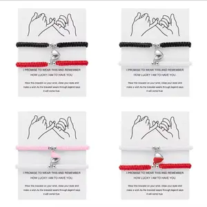 Romantic Magnetic Heart Matching Bracelet for Couples