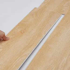 【Summervibes】VEVOR Interlocking Vinyl Floor Tiles 48 x 7.3 inch, 10 Tiles 5.5mm Thick Snap Together, Natural Wood Grain DIY Flooring for Kitchen, Dining Room, Bedrooms & Bathrooms, Easy for Home Decor, Interior Design, Easy Installation