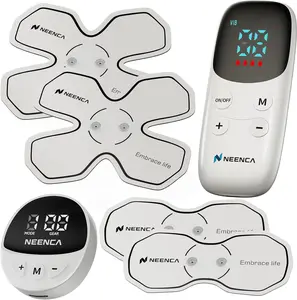 NEENCA Wireless TENS Unit Muscle Stimulator, Smart Rechargeable TENS EMS Muscle Massager for Knee/Shoulder/Back Pain Relief. 4 TENS Pads with Remote Control for Physical Therapy,9 Modes 19 Intensities