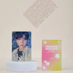 Premium Custom Sakura Flowers Holographic Photocard Sleeves (Pack of 100)