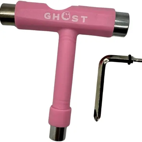 GHOST BOARDS Skate Tool All-in-One, Multi-Function Portable Skateboard T Tools Accessory - T-Type Allen and L-Type Phillips Head Wrench Screwdriver