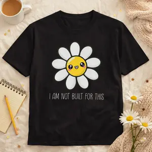Kawaii Daisy Face T-Shirt | Cute Smiling Flower Tee