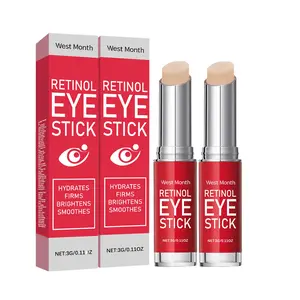 2pcs Retinol Eye Cream Stick Balm, Enhances Eye Area Elasticity, Reduces Fine Lines, Smooths, Deep Moisturizing, Hydrating, Even Skin Tone, Brighter Eyes
