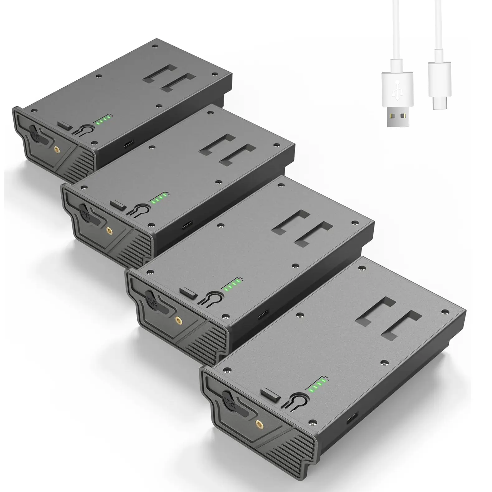 【Hunting Gear】4 Pack Upgraded Reveal Lipo Lithium Battery 6000mAh Solar Charge Battery Pack for Reveal Trail & Game Camera X Gen 3.0, Pro 3.0, X, X Ultra 3.0, X Pro, X Gen 2.0, XB, SK