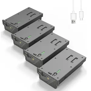 4 Pack Upgraded Reveal Lipo Lithium Battery 6000mAh Solar Charge Battery Pack for Reveal Trail & Game Camera X Gen 3.0, Pro 3.0, X, X Ultra 3.0, X Pro, X Gen 2.0, XB, SK