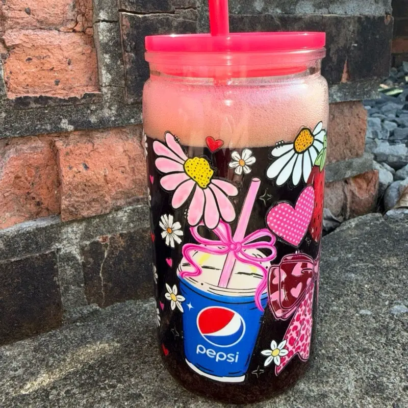 Pepsi themed s16oz snowglobe tumbler Drinkware