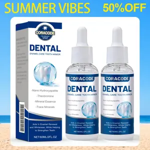 CORACODE Tooth Armor Liquid Drops Nano Hydroxyapatite for Sensitive Teeth, Enamel Care Drops to Support Stronger Teeth & Soothe Sensitivity， Daily Oral Care Routine 60 ml