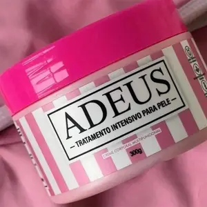 ADEUS Multifunctional Body Cream - 10.56oz Firming & Moisturizing Brazilian Intensive Body Care Treatment with Caffeine+Arnica, Ginseng, Uterine Warming, Skin Texture Improvement & Antimicrobial Silicone Scrubber