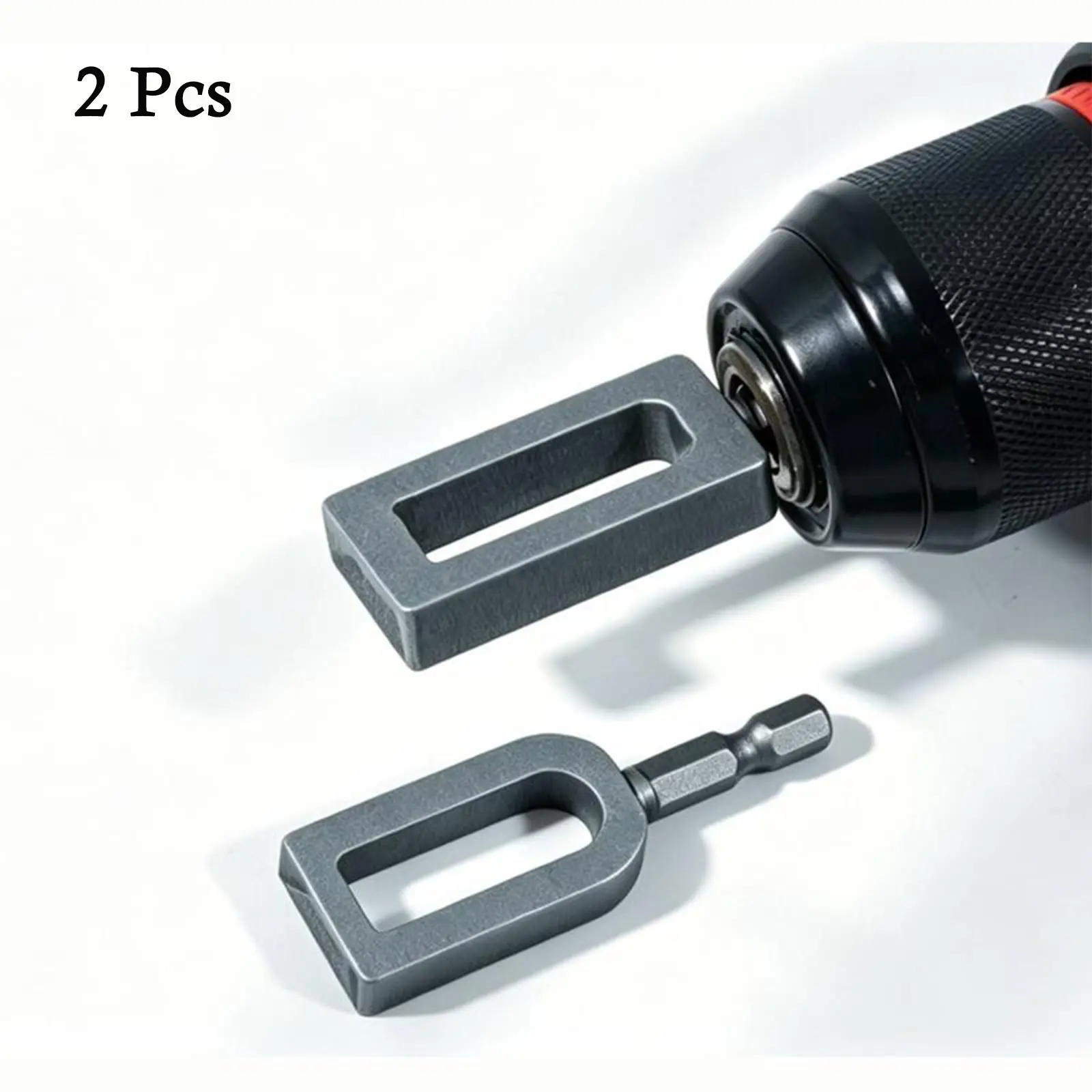 2Pcs Wire Twisting Tool for Drill, Heavy Duty Wire Twister with Hex Shank for  Fencing Projects Horticultural Tying and Construction, Fast Rebar Tie Wire Twister Tool