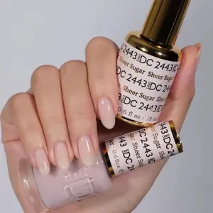DND DC 2443 SHEER SUGAR Gel and Lacquer Duo nail care nail art sheer nude gel color