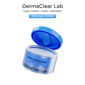 DermaClear Lab All-in-One Gentle Makeup Remover Balm | Effortless Face Eye Lip Makeup Removal | PENTA-RICE Centella for Sensitive Skin | Hydrating with Hyaluronic Acid & Vitamin E | Natural Blackcurrant Lemon Cedar Scent | Hygienic Magnetic Spoon Included