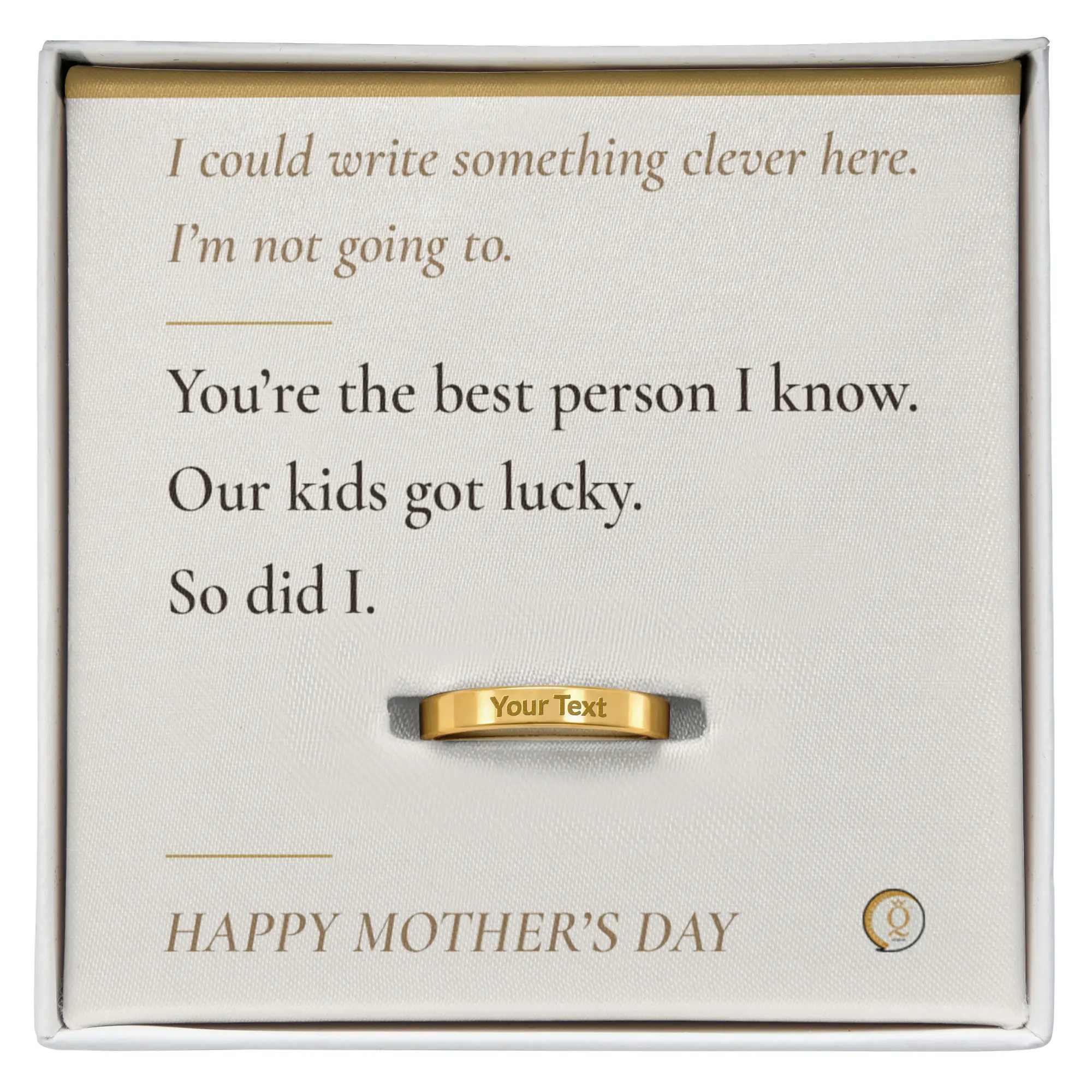 Personalized Engraved Ring for Wife from Husband - Meaningful Gifts for Anniversary, Daily Wear, with Custom Engraving, Complimentary Gift Box, Mother’s Day Present, Female