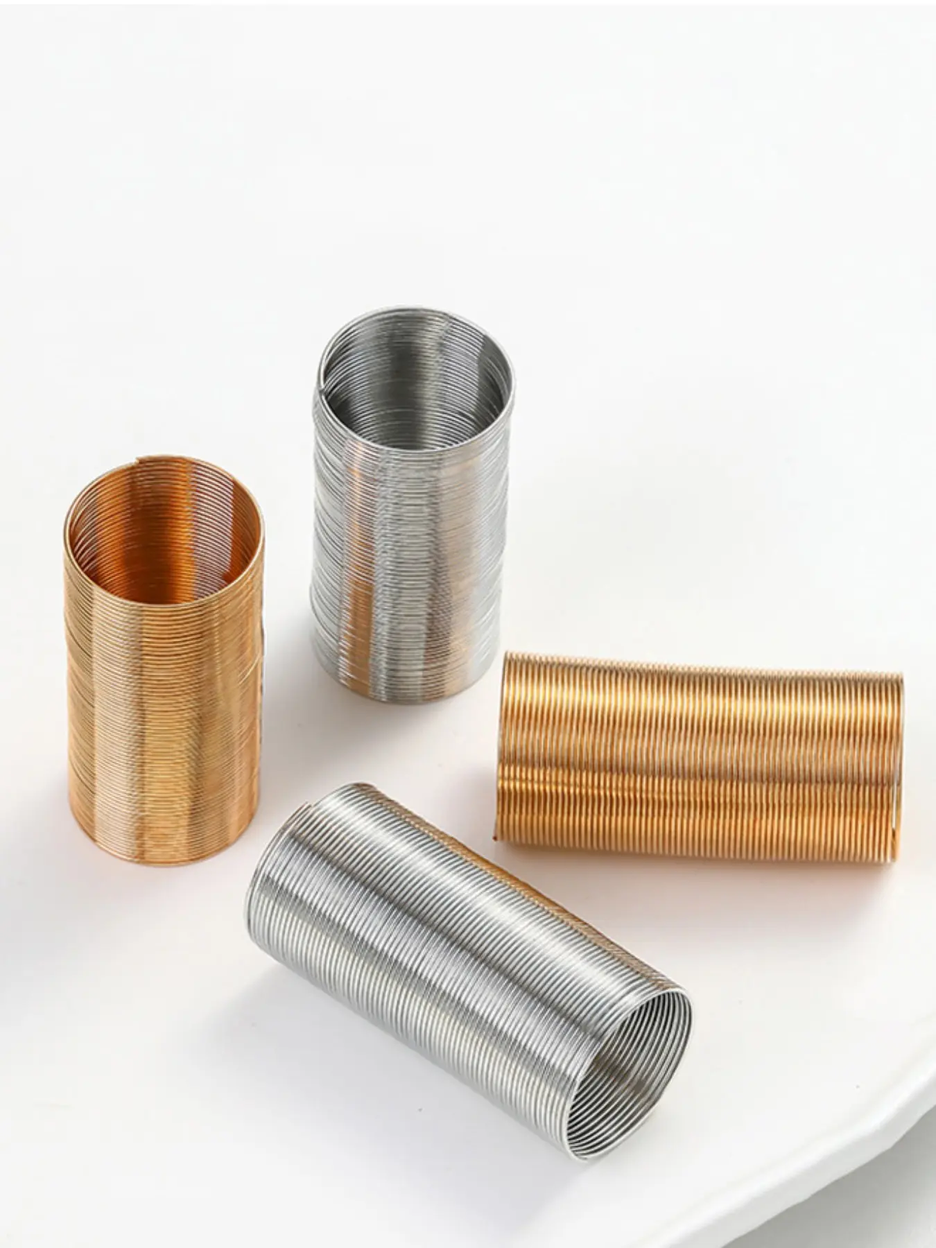 2 Pieces Stainless Steel Coils for Jewelry Making, Flexible Memory Spring Wire, DIY Ring and Bead Supplies, Craft Accessories, Beading Supplies, Beads Accessories