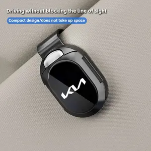 Car Sunshade Sunglass Holder Clip, Ticket Clip, Sunglasses Organizer for Kia Picanto Rio Forte K3 K4 K5 Optima Sonet Stonic Seltos