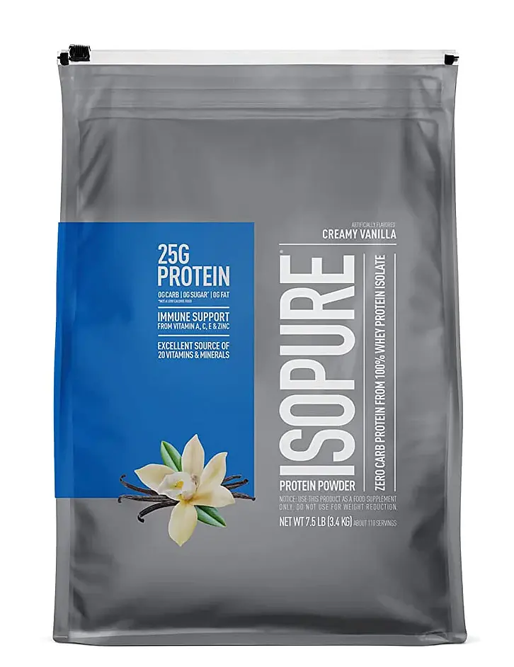 Nature’s Best Low-Carb Isopure Protein Powder - 7.5lb Amino, Glutamine, Stimulant-Free, Vegetarian Protein Supplement with Vitamins, Low Sodium for Fitness Nutrition, Amino Protein Supplements, Glutamine Protein Supplements