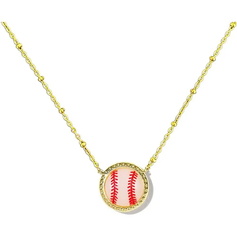 valentines gifts Baseball Necklace Baseball Gifts for Women Mom Team Softball Baseball Charm Necklace
