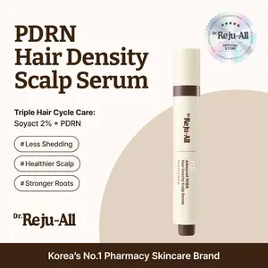Dr.Reju-All Advanced PDRN Hair Density Scalp Serum – Korean Scalp Skincare for Healthy Scalp and Root Volume with Exosome & Soyact – Scalp Scrub Care for Flake-Prone Hair – 0.5 Fl Oz