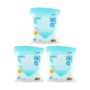 FRESHIPPO Disposable Bath Towels Travel Size Extra Thick 2 Pack Value Set