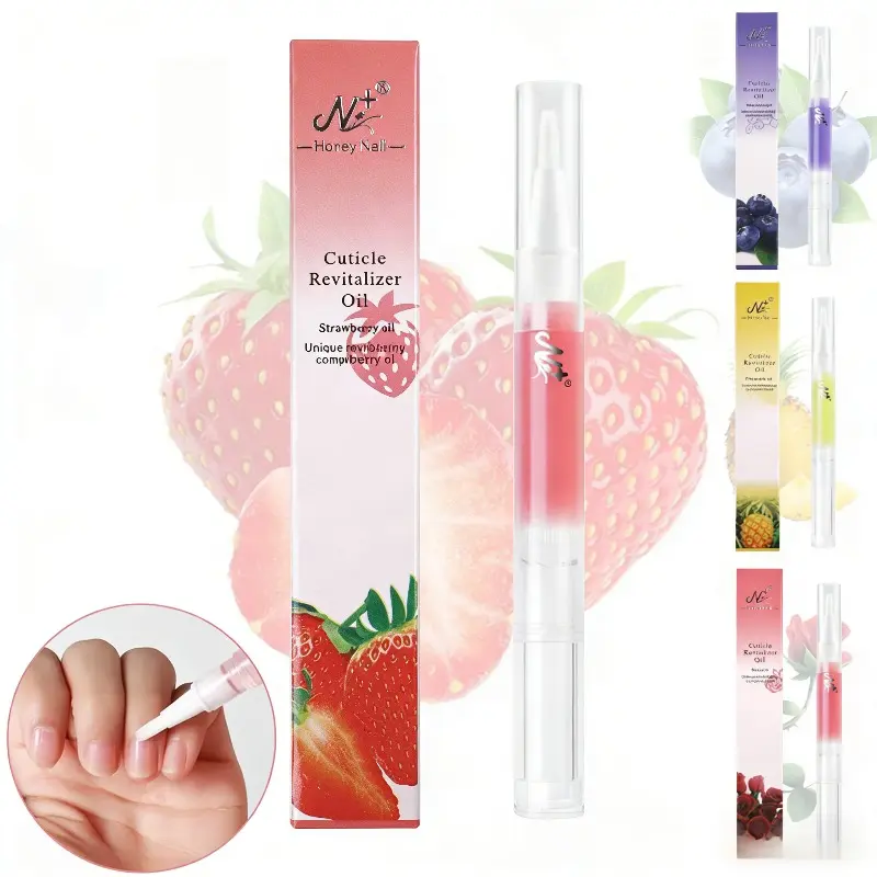 Say Goodbye To Dry Cuticles! Nail Cuticle Oil Kit – Various Fruity Aromas, Revitalize & Strengthen Nails, Fast Absorption Nutrient Oil for Home DIY or Salon #NailGrowth