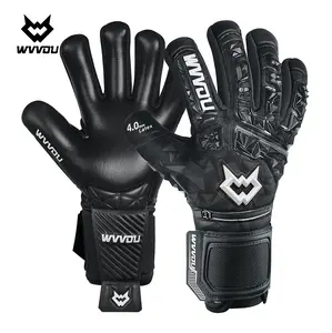 WVVOU Guardian 2.0 Adult and Youth Goalkeeper Gloves with Removable Finger Protection, High Performance, 4mm Adhesive Latex Palm, Breathable，Football Equipment