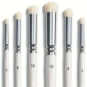 6 Pcs Professional Miniature Paint Brushes Set, Fine Detail Kolinsky Sable Hair Brushes for Warhammer, RPG Models & Figurines, Acrylic, Watercolor & Oil Painting Supplies for Artists