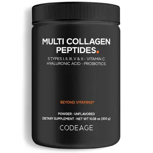 Multi Collagen Peptides Powder + Probiotics Black Edition