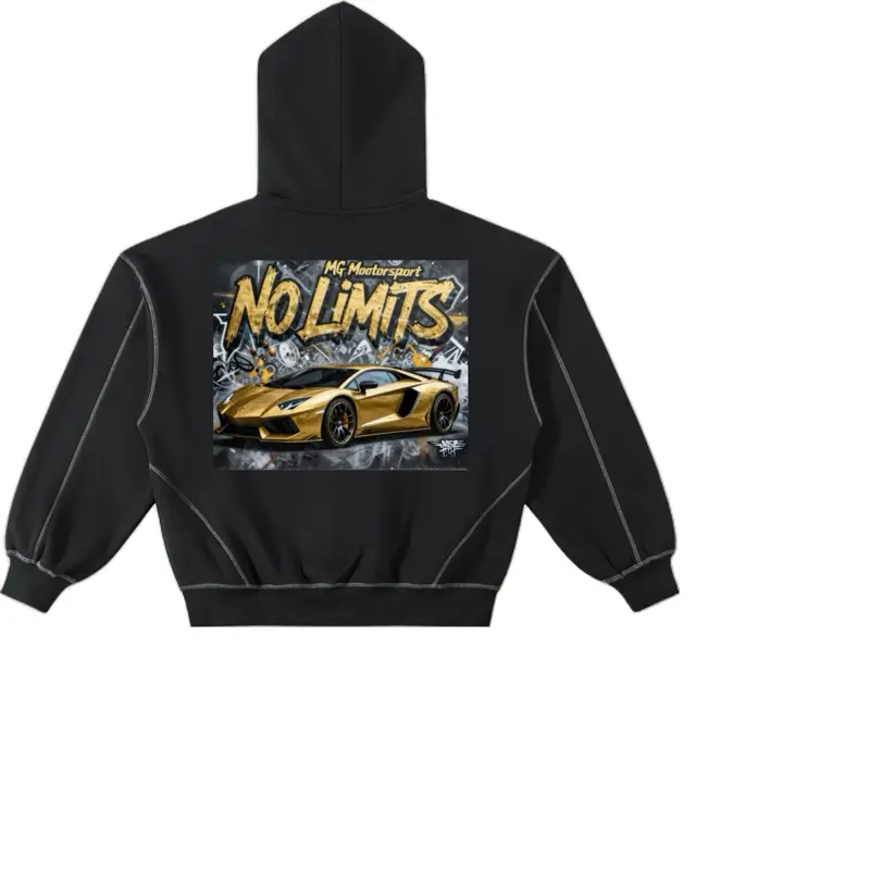 MG Motorsport No Limits Unisex Hoodie, Men's Tops, Casual Wear Sweatshirts, Comfortable Fabric, Soft, Fit, Graphics, Cotton