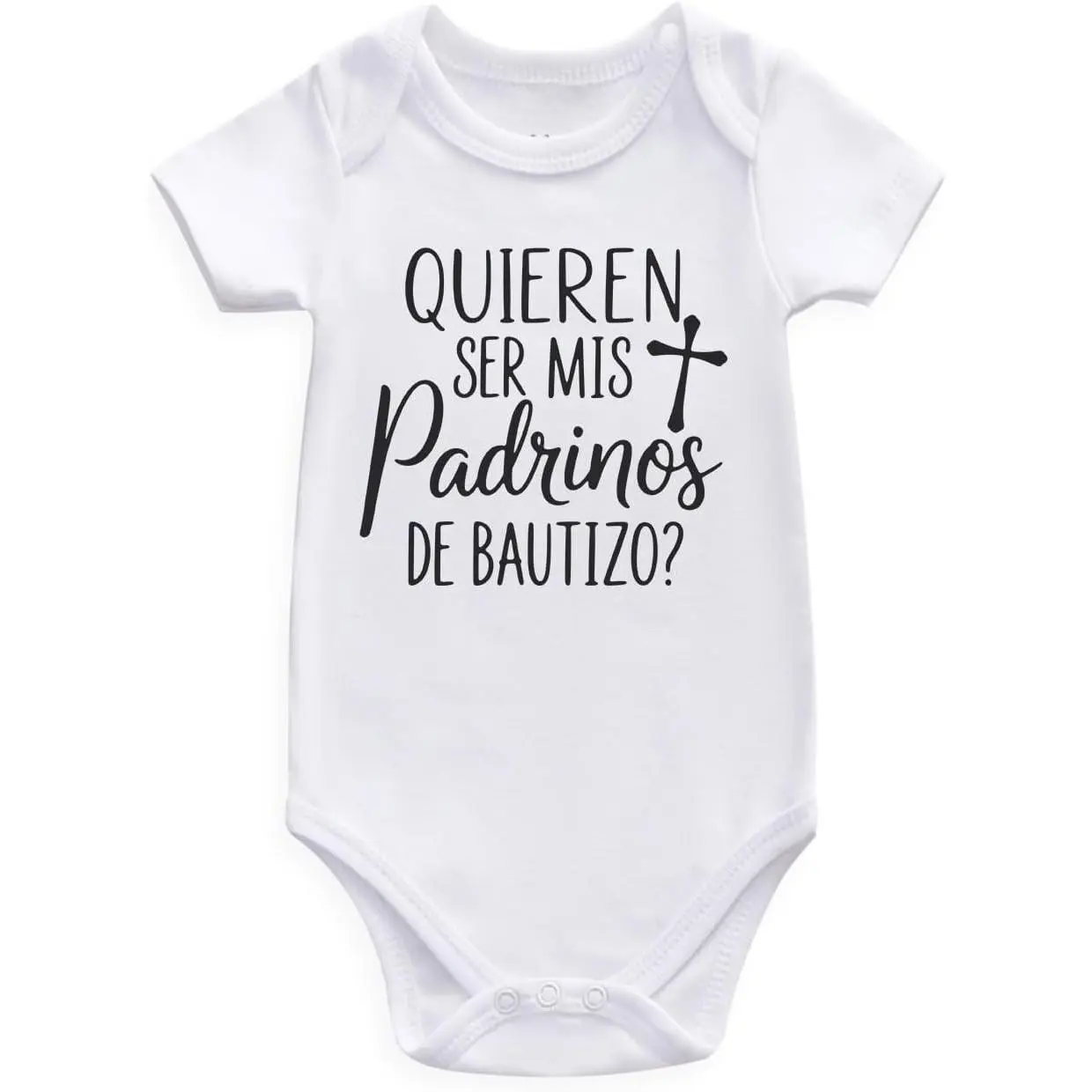 quieren ser mis padrinos Short Sleeve Baby Bodysuit For Boy and Girl
