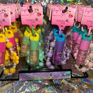 Lipgloss Bracelet with phone keychain  lip  glass Gloss ligloss Fruity Moisturizing Lip Gloss Glossy Shine makeup Pink Maracuja volumizing Hydrating Matte